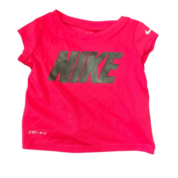 Nike Kids Bright Pink and Gray Tee Set - Picture 2 of 7